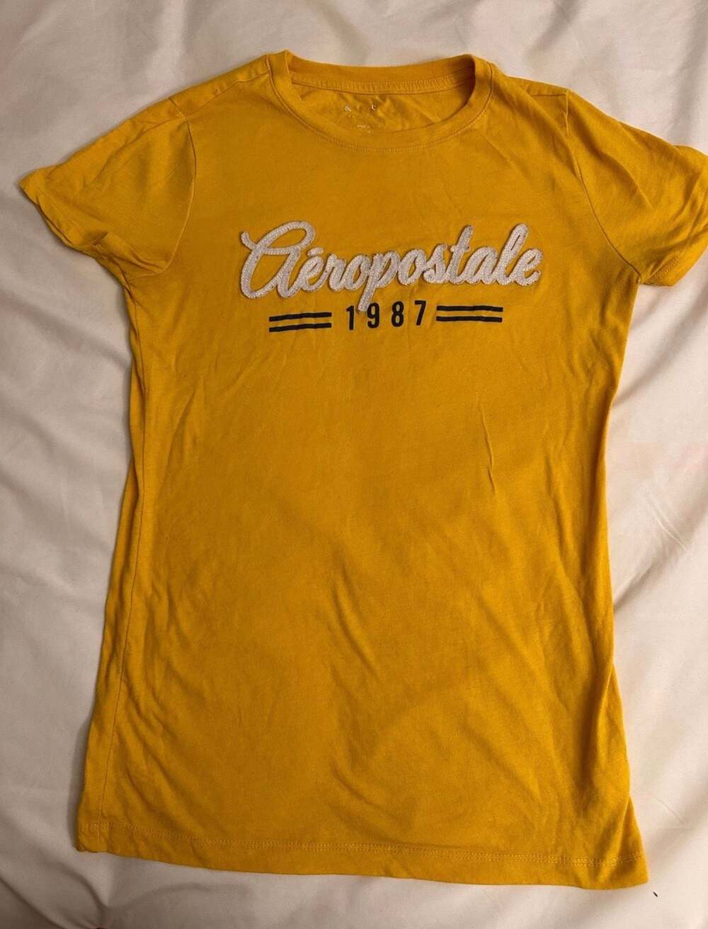 Aeropostale 1987 Embroidered Graphic Crew Neck T-Shirt